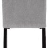 Stuhl TALEA 2er-Set hellgrau schwarz Webstoff Metall B/H/T: ca. 46x86x55 cm – Bild 5