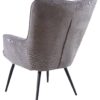 byLIVING Sessel UTA grau schwarz Stoff Metall B/H/T: ca. 72x97x80 cm – Bild 3