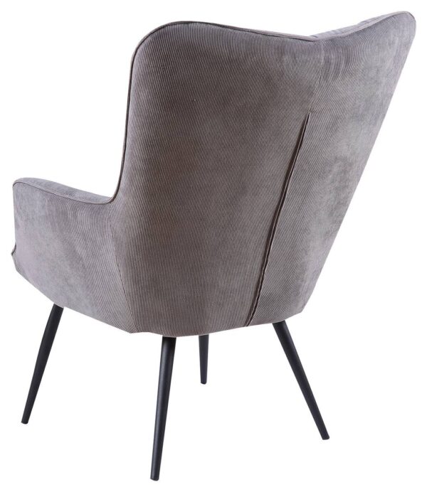 byLIVING Sessel UTA grau schwarz Stoff Metall B/H/T: ca. 72x97x80 cm – Bild 3
