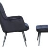 byLIVING Sessel UTA schwarz schwarz Stoff Metall B/H/T: ca. 72x97x80 cm – Bild 4