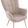 byLIVING Sessel UTA sand natur Stoff Metall B/H/T: ca. 72x97x80 cm byLIVING Sessel UTA sand natur Stoff Metall B/H/T: ca. 72x97x80 cm – Bild 2