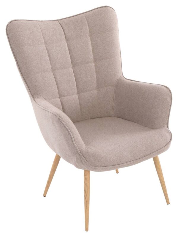 byLIVING Sessel UTA sand natur Stoff Metall B/H/T: ca. 72x97x80 cm byLIVING Sessel UTA sand natur Stoff Metall B/H/T: ca. 72x97x80 cm – Bild 2