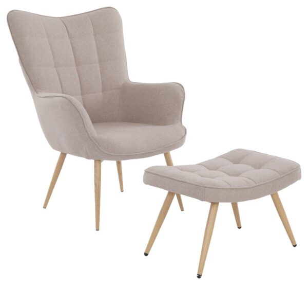 byLIVING Sessel UTA sand natur Stoff Metall B/H/T: ca. 72x97x80 cm byLIVING Sessel UTA sand natur Stoff Metall B/H/T: ca. 72x97x80 cm – Bild 5