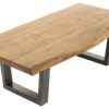 Couchtisch JUDY natur seidenmatt schwarz pulverbeschichtet B/H/T: ca. 120x45x60 cm – Bild 2
