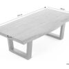 Couchtisch JUDY natur seidenmatt schwarz pulverbeschichtet B/H/T: ca. 120x45x60 cm – Bild 3