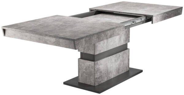 Tisch MATTHEW Beton Optik anthrazit B/H/T: ca. 140x75x90 cm – Bild 2