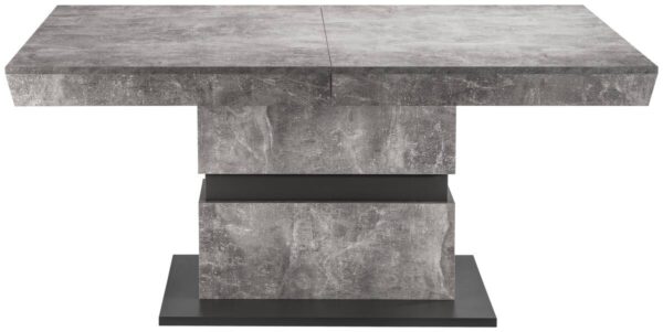 Tisch MATTHEW Beton Optik anthrazit B/H/T: ca. 140x75x90 cm – Bild 3