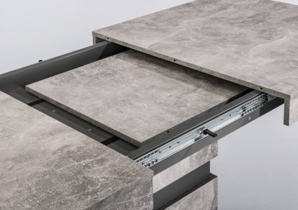 Tisch MATTHEW Beton Optik anthrazit B/H/T: ca. 160x75x90 cm – Bild 2