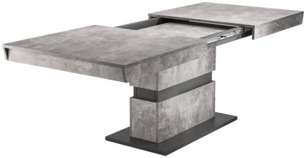 Tisch MATTHEW Beton Optik anthrazit B/H/T: ca. 160x75x90 cm – Bild 5
