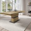 Tisch MATTHEW Eiche Nachbildung anthrazit B/H/T: ca. 160x75x90 cm – Bild 2