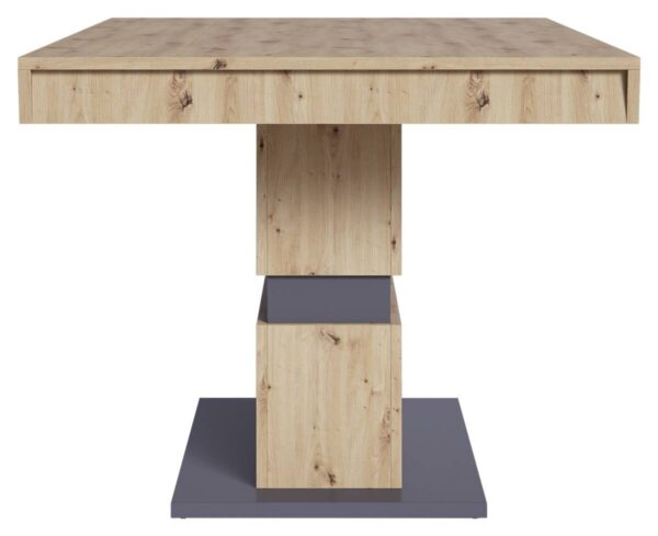 Tisch MATTHEW Eiche Nachbildung anthrazit B/H/T: ca. 160x75x90 cm – Bild 3