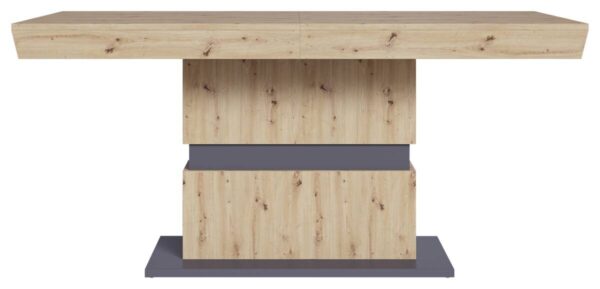 Tisch MATTHEW Eiche Nachbildung anthrazit B/H/T: ca. 160x75x90 cm – Bild 4