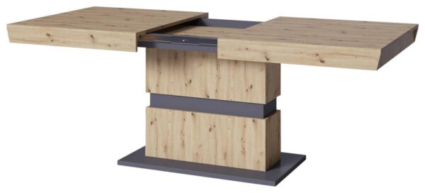 Tisch MATTHEW Eiche Nachbildung anthrazit B/H/T: ca. 160x75x90 cm – Bild 5