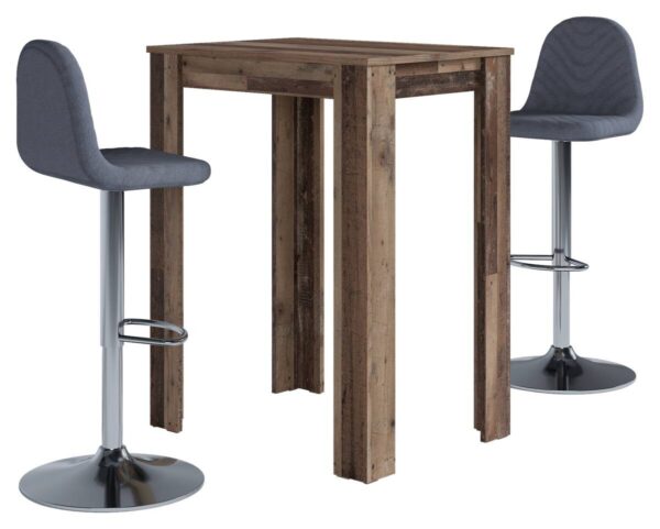 Bartisch NELE Eiche Old Wood Nachbildung Holzwerkstoff B/H/T: ca. 80x104x60 cm Bartisch NELE Eiche Old Wood Nachbildung Holzwerkstoff B/H/T: ca. 80x104x60 cm – Bild 3