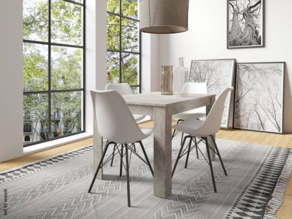 Tisch NEPAL Beton Optik B/H/T: ca. 120x75x80 cm Tisch NEPAL Beton Optik B/H/T: ca. 120x75x80 cm – Bild 5