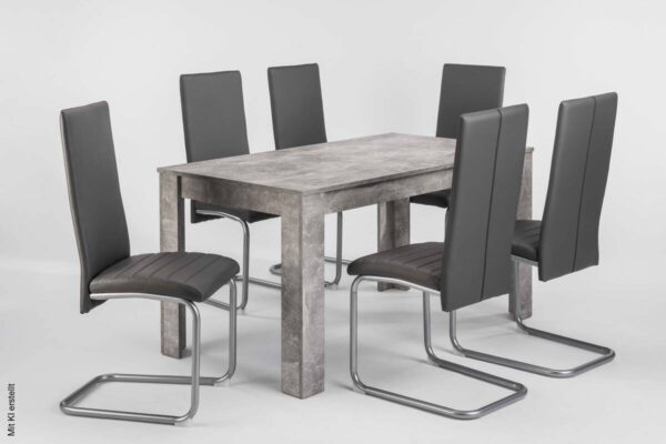 Tisch NEPAL Beton Optik B/H/T: ca. 140x75x80 cm – Bild 4