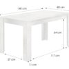 Tisch NEPAL Eiche Nachbildung B/H/T: ca. 140x75x80 cm – Bild 2