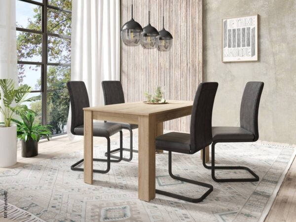 Tisch NEPAL Eiche Nachbildung B/H/T: ca. 140x75x80 cm – Bild 4