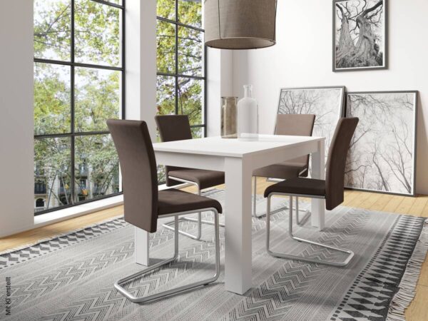 Tisch NEPAL weiß B/H/T: ca. 140x75x80 cm – Bild 3