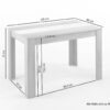 Tisch NORI Eiche Sonoma Nachbildung B/H/T: ca. 120x75x80 cm – Bild 5