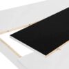 Tisch NORI weiß schwarz B/H/T: ca. 140x75x80 cm – Bild 3