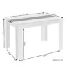 Tisch NORI Eiche Old Wood Nachbildung B/H/T: ca. 140x75x80 cm – Bild 3