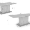 Tisch ATHEN Beton B/H/T: ca. 160x75x90 cm – Bild 2