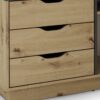 Winkelschreibtisch BELFAST anthrazit Eiche Nachbildung B/H/T: ca. 129x83,5x105 cm – Bild 2