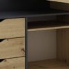 Winkelschreibtisch BELFAST anthrazit Eiche Nachbildung B/H/T: ca. 129x83,5x105 cm – Bild 3