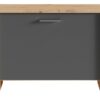 Sitzbank BEN Eiche Nachbildung anthrazit B/H/T: ca. 60x48x35 cm – Bild 2