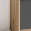 Sitzbank BEN Eiche Nachbildung anthrazit B/H/T: ca. 60x48x35 cm – Bild 4