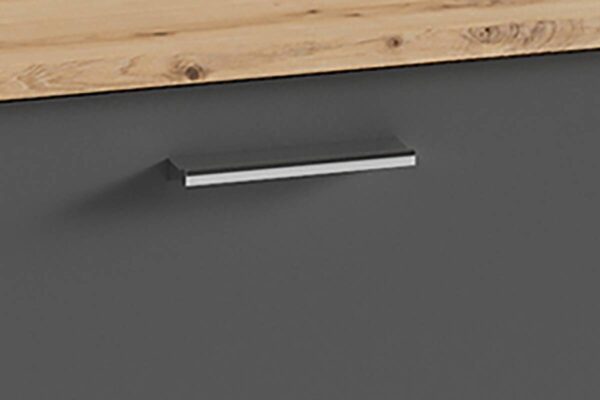 Sitzbank BEN Eiche Nachbildung anthrazit B/H/T: ca. 60x48x35 cm – Bild 5