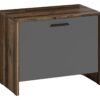 Bank BEN Eiche Old Wood Nachbildung anthrazit B/H/T: ca. 60x48x35 cm – Bild 4