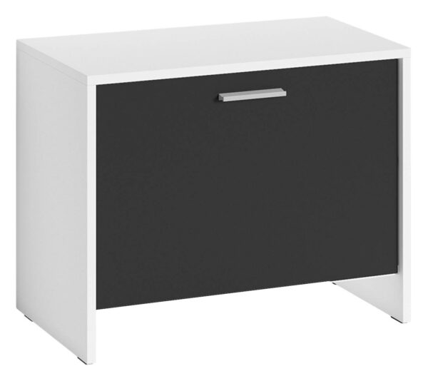 Sitzbank BEN weiß schwarz B/H/T: ca. 60x48x35 cm Sitzbank BEN weiß schwarz B/H/T: ca. 60x48x35 cm – Bild 4