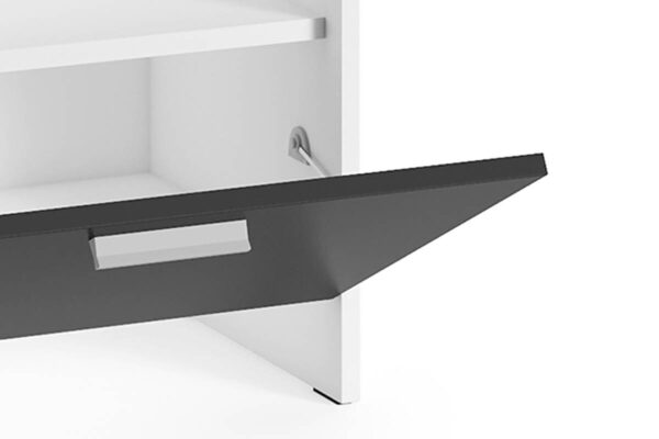 Sitzbank BEN weiß schwarz B/H/T: ca. 60x48x35 cm Sitzbank BEN weiß schwarz B/H/T: ca. 60x48x35 cm – Bild 5