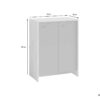Schuhkommode BEN Eiche Nachbildung anthrazit B/H/T: ca. 63x83x35 cm – Bild 2