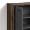 Schuhkommode BEN Eiche Old Wood Nachbildung anthrazit B/H/T: ca. 63x83x35 cm – Bild 3