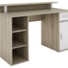 Schreibtisch DIEGO Eiche Sonoma Nachbildung weiß silber B/H/T: ca. 120x88x55 cm – Bild 5