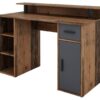 Schreibtisch DIEGO Eiche Old Wood Nachbildung anthrazit – Bild 3
