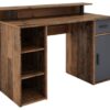 Schreibtisch DIEGO Eiche Old Wood Nachbildung anthrazit – Bild 5