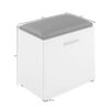 Sitzbank JAKOB schwarz anthrazit Eiche Old Wood Nachbildung B/H/T: ca. 48,5x49x30 cm – Bild 2