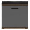 Sitzbank JAKOB schwarz anthrazit Eiche Old Wood Nachbildung B/H/T: ca. 48,5x49x30 cm – Bild 5