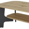 Couchtisch JONNY Eiche Nachbildung anthrazit B/H/T: ca. 110x42,5x55 cm Couchtisch JONNY Eiche Nachbildung anthrazit B/H/T: ca. 110x42,5x55 cm – Bild 3