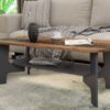 Couchtisch JONNY Eiche Old Wood Nachbildung anthrazit anthrazit B/H/T: ca. 110x42,5x55 cm – Bild 3