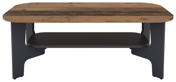 Couchtisch JONNY Eiche Old Wood Nachbildung anthrazit anthrazit B/H/T: ca. 110x42,5x55 cm – Bild 5