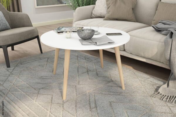 Couchtisch LASSE weiß natur – Bild 2