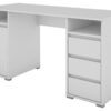 Schreibtisch LOBO weiß B/H/T: ca. 138x75x55 cm – Bild 5