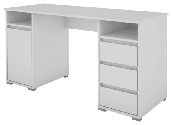 Schreibtisch LOBO weiß B/H/T: ca. 138x75x55 cm – Bild 5