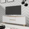 TV-Board VALENTIN weiß Eiche Nachbildung B/H/T: ca. 160x60x38 cm – Bild 3