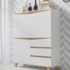 Highboard VALENTIN weiß Eiche Nachbildung B/H/T: ca. 120x142x38 cm – Bild 3